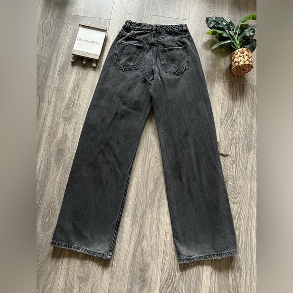 Garage Street Wide Leg Jean - Black Destructed size 00 - Picture 7 of 13